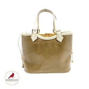 LouisVuitton Epi plage Mini White Beige Lagoon Bay Handbag CA0023